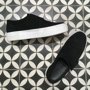 Vince Black Suede "Cage" Sneakers w/Dust Bag